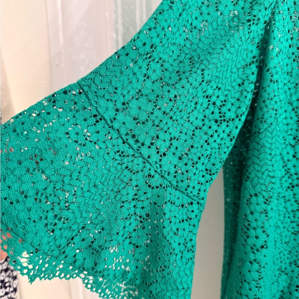NWT: ME+EM Emerald Lace Dress - Picture 5 of 7